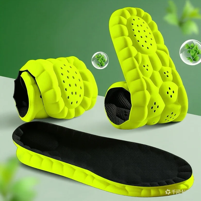 

4D Sport Insole Super Soft Shoes Sole Pads for Feet Shock Absorption Baskets Shoe Sole Arch Support Orthopedic Inserts