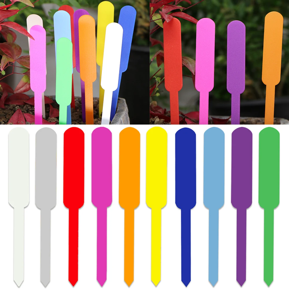 30-50PCS Gardening Plant Tags Waterproof Plastic Labels Nursery Markers Flower Pots Seedling Sign Mark DIY Garden Decor Tools