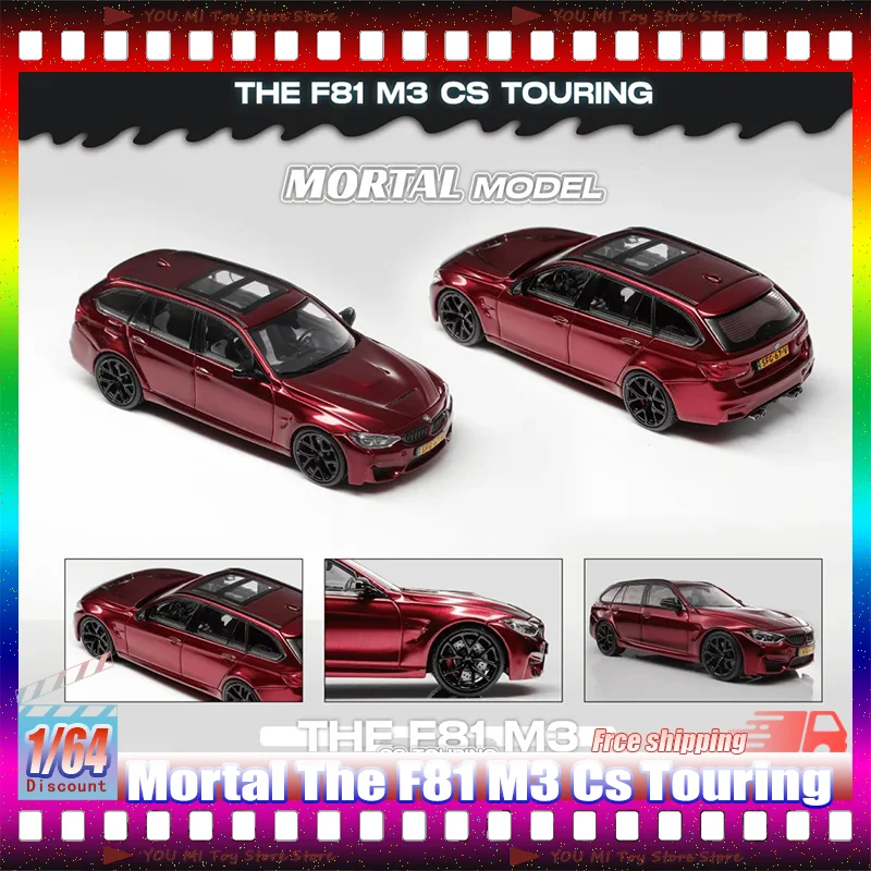 

Новая коллекционная модель автомобиля New Mortal 1:64 The F81 M3 CS Touring, имитация, из сплава, с возможностью индивидуальной настройки, игрушка для детей, миниатюрный транспорт