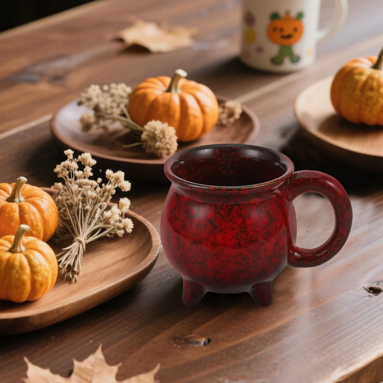 

350Ml Halloween Drinkware Mug - Ceramic Cauldron Coffee Cup - Microwave Safe Funny Mug for Women - Themed Party Home Office