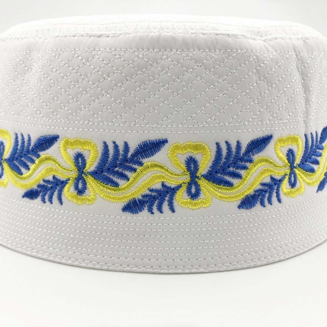 Muslim Caps For Men Clothing Tax Products Turkey Free Shipping Prayer Mesh Jewish Hat Kippa Islamic Kufi Topi Embroidery 03272