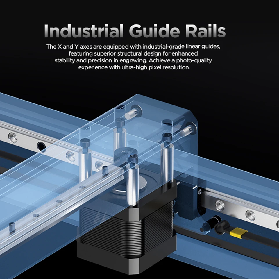 ACMER P2 20W/10Wレーザー彫刻機、自動エアアシストキット付き、WIFI彫刻・切断機、木材・革加工、業務用