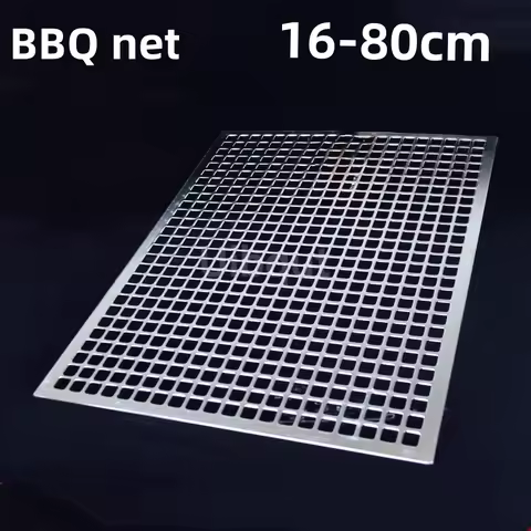smooth 304 Stainless Steel ﻿rectangle BBQ Grill Mesh Roast Nets Grill Tool Iron Nets barbecue accessories non-stick BBQ Mat Grid