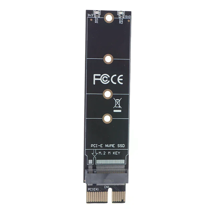 1Pc PCIE to M2 Adapter NVMe SSD M2 PCIE X1 Raiser PCI-E PCI Express M Key Connector Internal Solid State Drive