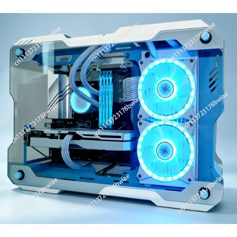 ZC-01M  Gaming Mini Aluminum Case Tempered Glass Open Air