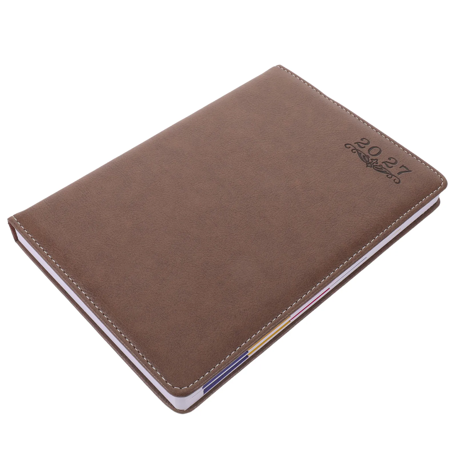 Daily Planner Notebook 2027 A5 Size Hardcover Stable Binding English Academic Agenda Notepad One Page Per Day Schedule Calendar