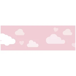 Kinderen zelfklevende muurrand kindermuurstickers kinderkamer aquarel wolken meisjes zelfklevende babykamer slaapkamer woondecoratie