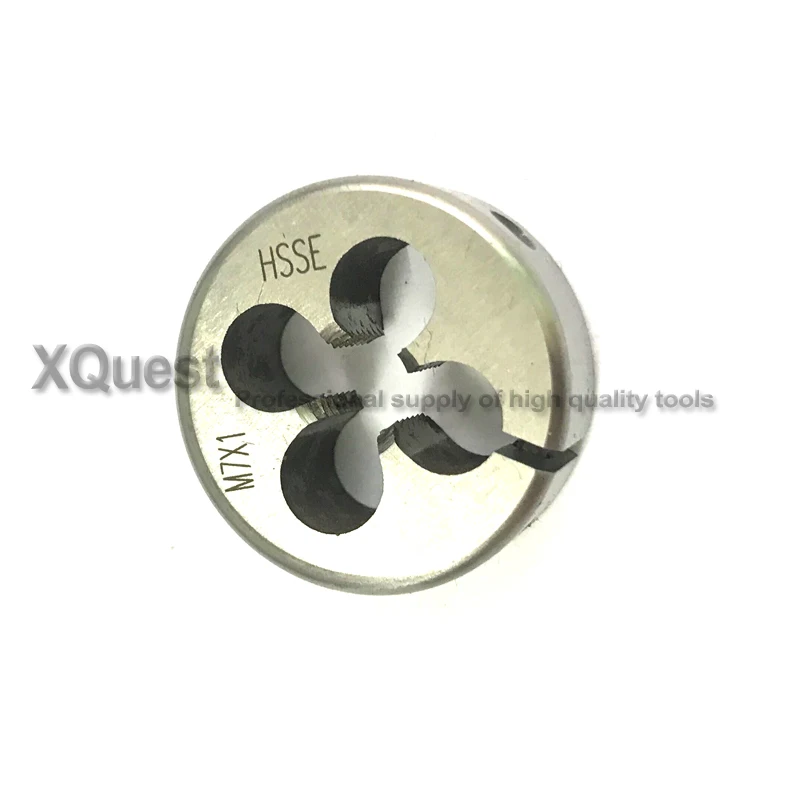 

Metric Screw HSSE M7 Adjustable Split Die M7X1.25 M7X1 Fine Thread cutting round dies M7X0.75 M7X0.5 for stainless steel