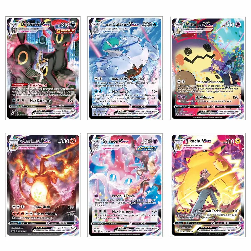 Pokemon Acrylic Card Anime Figures Charizard Sylveon Umbreon Mimikyu Calyrex Vmax Acrylic Diy Game Cards Toys Gift