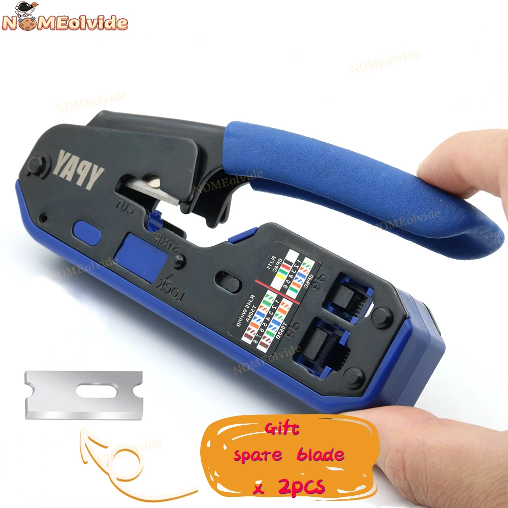 RJ45 crimping tool pliers network Tools crimper stripper cutter ethernet clip tongs RG45 cat6 cat5e cat5 cat3 RJ11