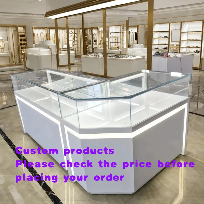 

custom.Factory Direct Sale Elegant Glass Counter Showcase Jewelry Watches and Jade Premium Display Counter