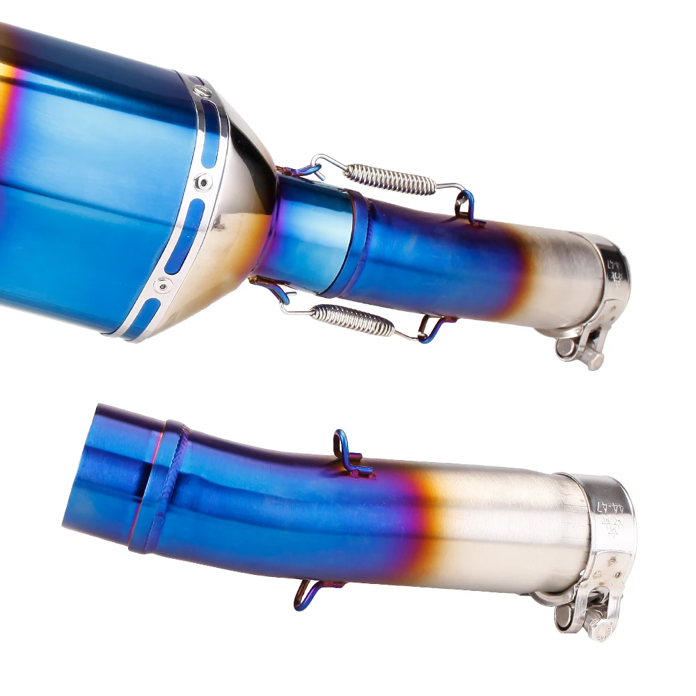 

Подходит для выхлопной трубы мотоцикла Honda CB400, среднее звено, нержавеющая сталь, без шнуровки, средний размер