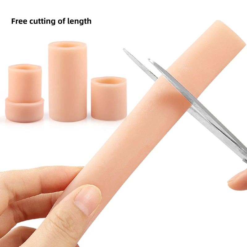 1Piece Foot Fingers Protector Gel 23.5CM Long Toe Separator Silicone Cushion Tube Sleeves for Bunion Corns Blisters Calluses