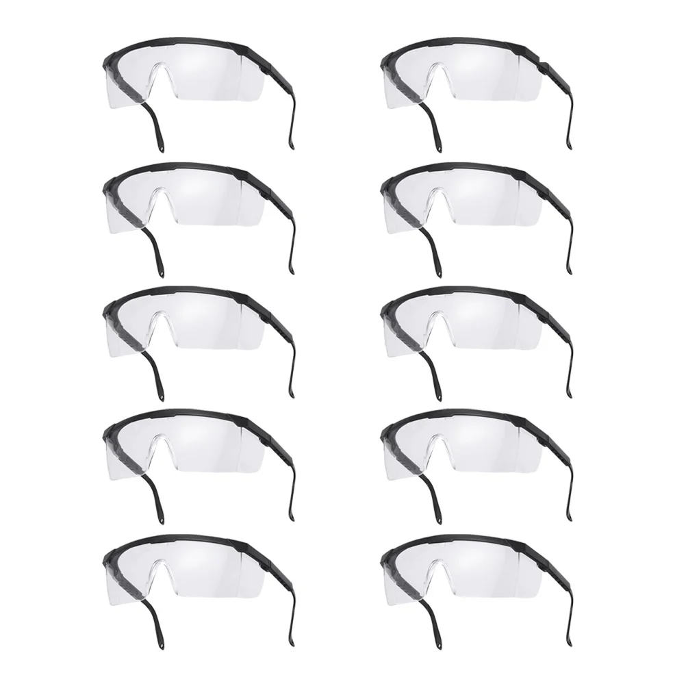 

10Pcs Protective Eyewear Goggles Stylish Design Comfortable Fit Nose Bridge Protection for Cycling Riding Hiking Driving Surfing