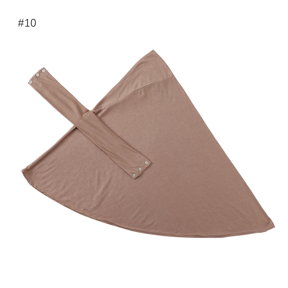 Soft Elastic Ready Jersey Cotton Hijab Undercap For Muslim Woman Bonnet Solid Color Instant Inner Caps Ladies Headband Free Size