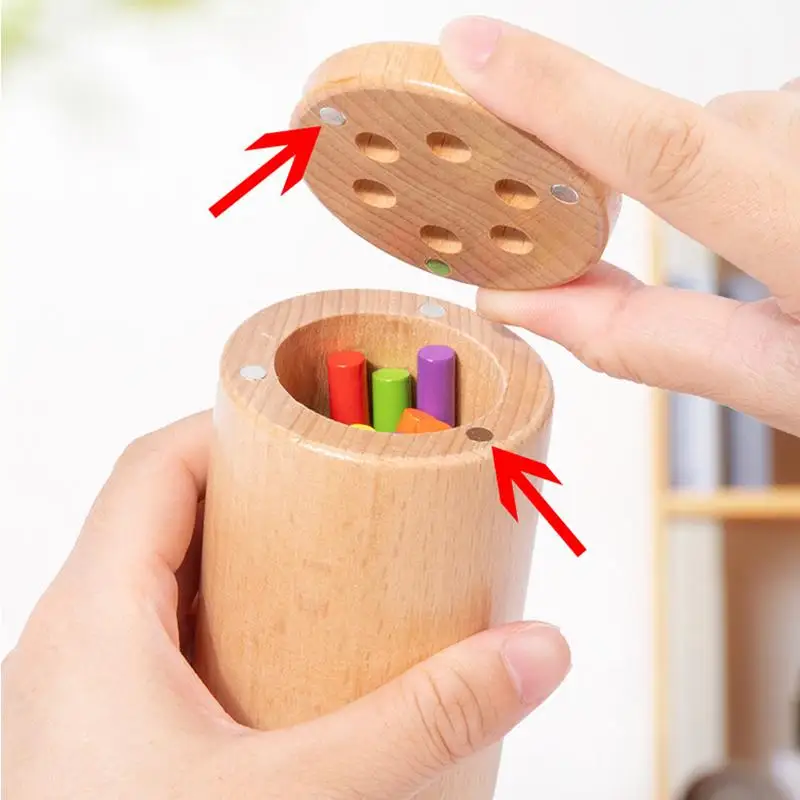 Montessori Color Matching Sorting Stick Balance Toy Wooden Matching Toys Fine Motor Skills Math Learning Educational Toys Kids