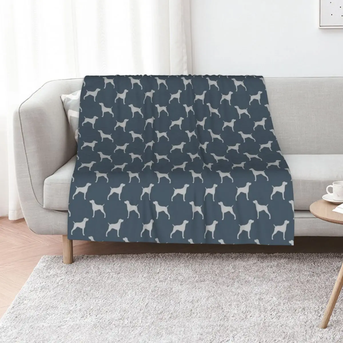 Weimaraner Silhouette(s) Throw Blanket Weighted valentine gift ideas Luxury St Cute Plaid Sofa Throw Tourist Blankets