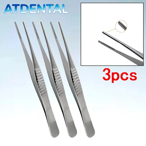 Imagen 1 del producto Pinzas Debakey, instrumentos quirúrgicos vasculares de tejido atraumático de 15cm, pinzas médicas para precisión