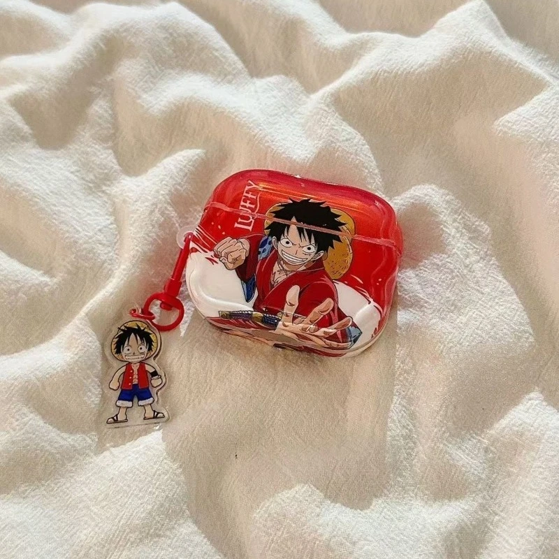 Dessin animé une pièce Luffy Zoro airpods4 Bluetooth casque étui de protection airpod3 adapté pour pro2 casque étui deuxième génération