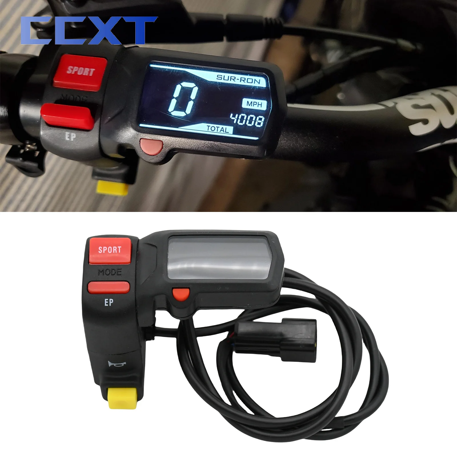 Electric Motocross Hour Meter Speed Meter Assembly Horn Switch SPORT/EP Power Mode Switch For Sur-Ron Surron Light Bee X & S