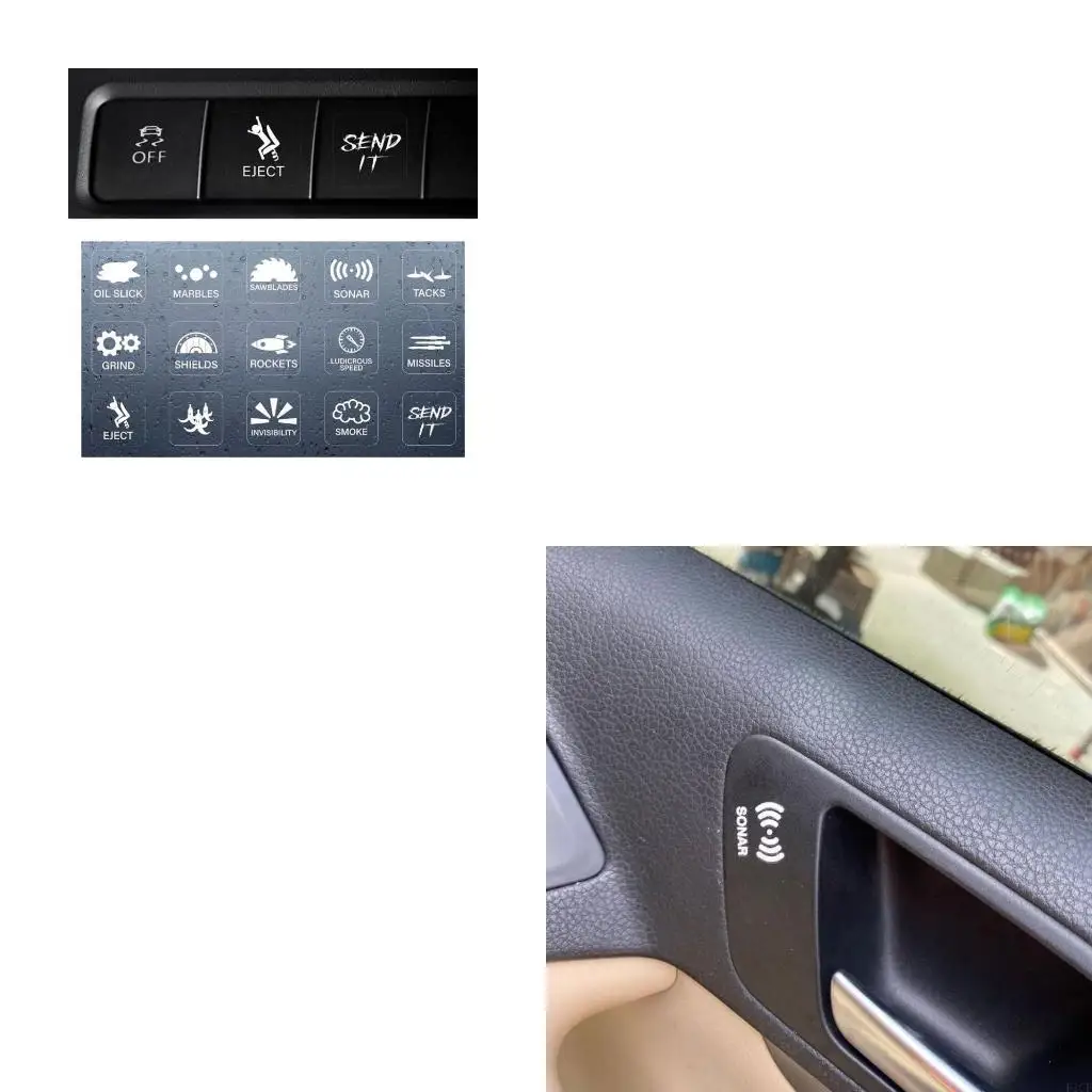 F1CF Switches Cover Stickers for Individual Functionality Effortlessly Removal
