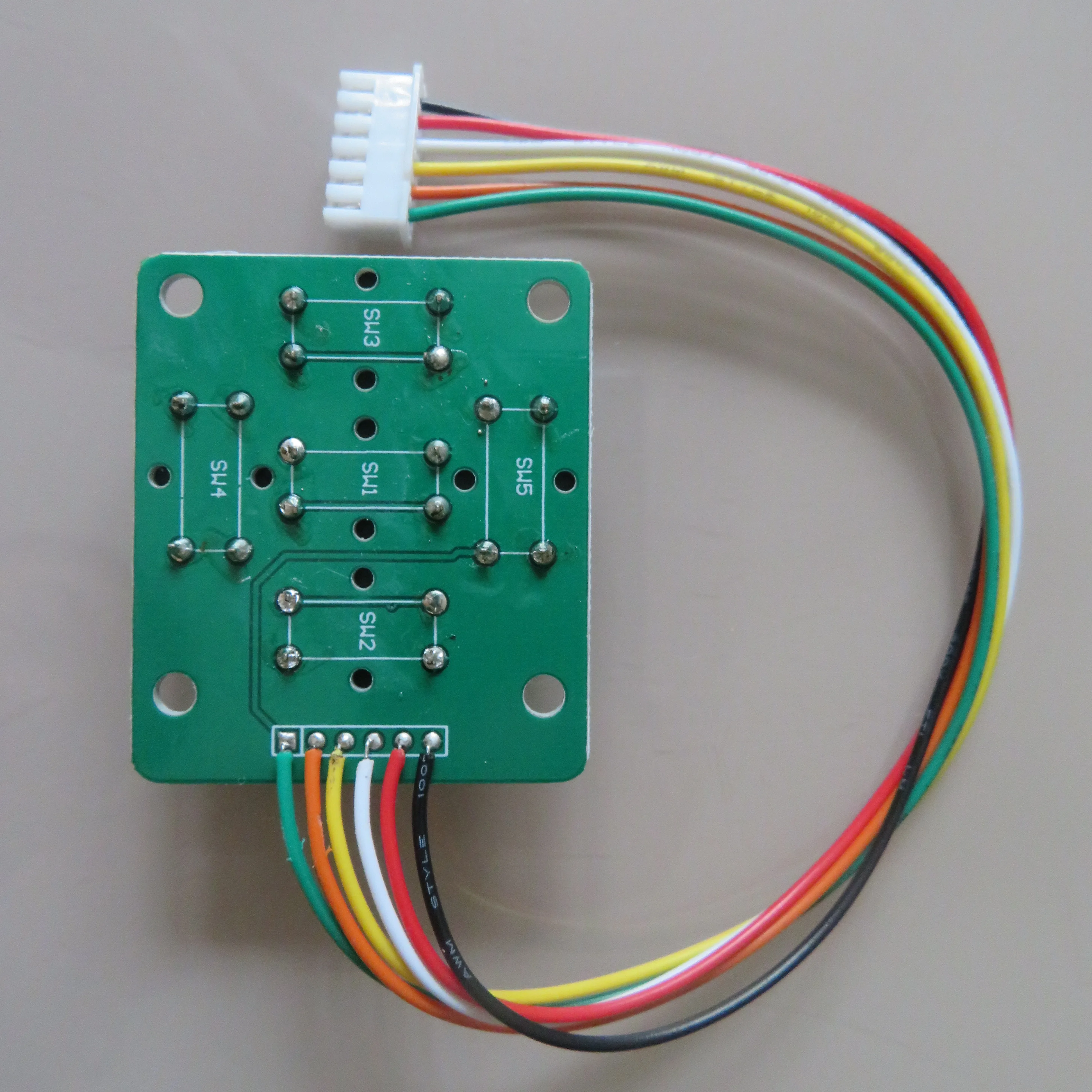 1 set 5 way direction ON BOARD with cable cover cap push button Tactile Tact mini Switch Taster schalter