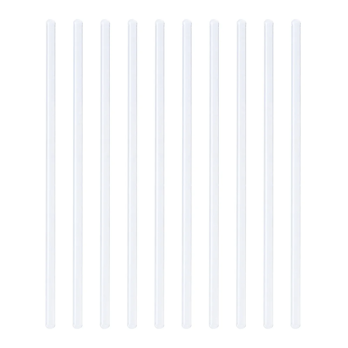 

10Pcs Glass Stirring Rods Hardened High Temperature Resistant for Hot Cold Beverages Cocktails Drinks Mixtures Borosilicate