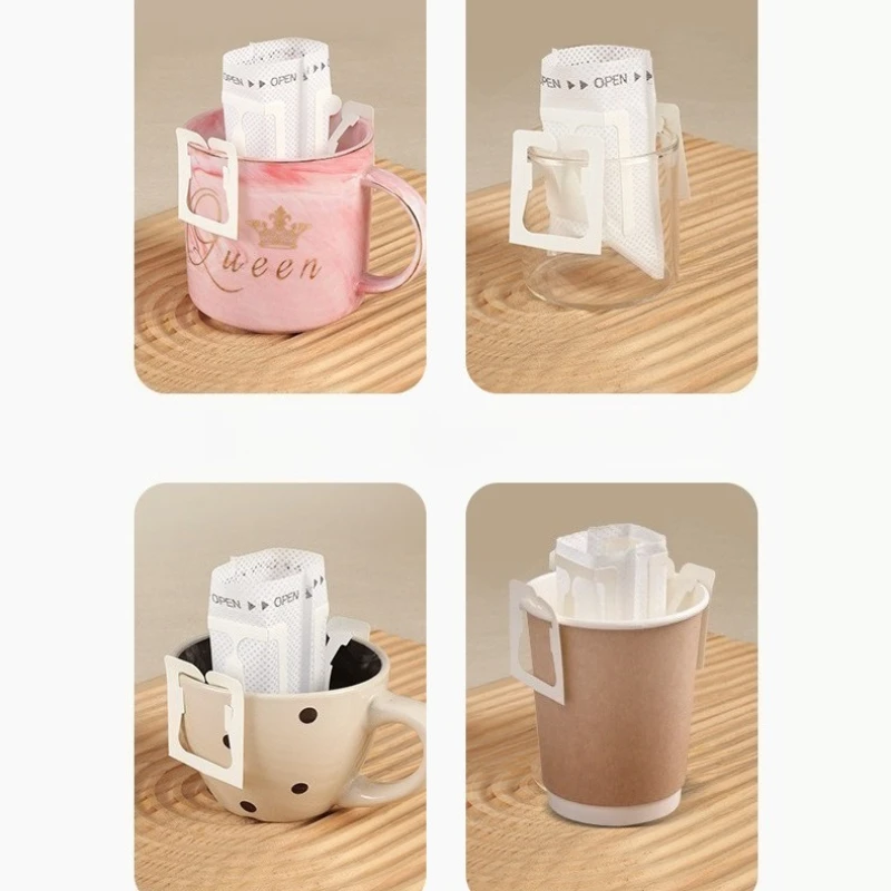 50/100pcs Portable Disposable Coffee Filter Bags - Easy-to-Use Hanging Ear Drip Design, Leakproof & Durable for Home, Travel - view 6