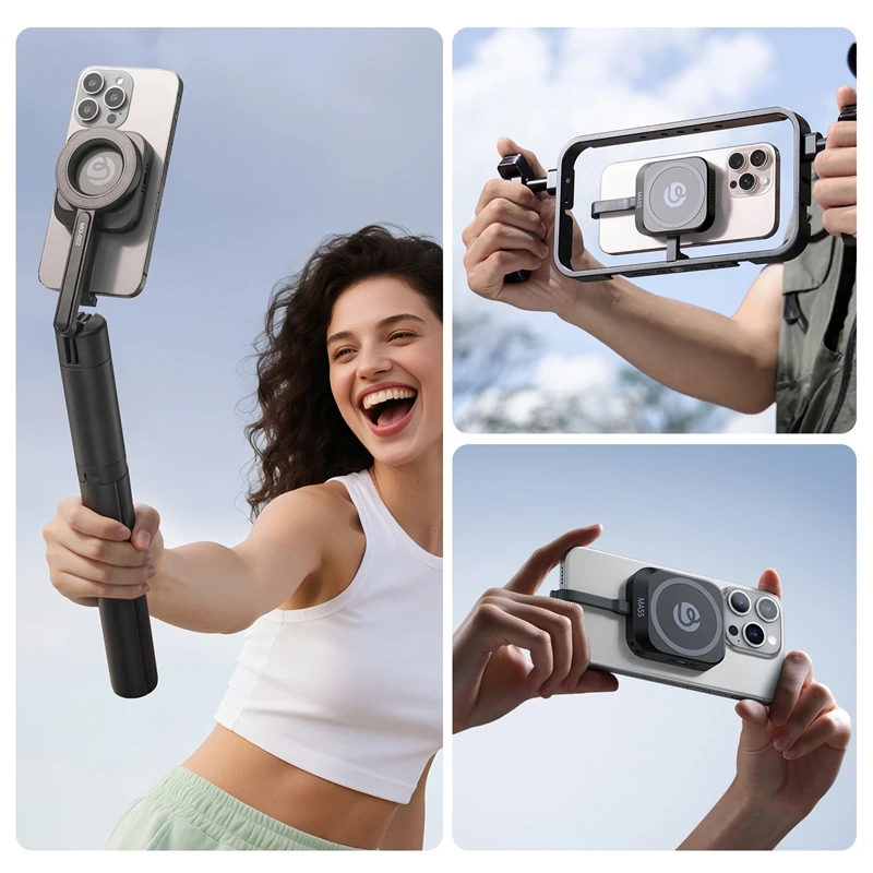 Ulanzi MA55 Магнитный SSD-корпус Pro 10 Гбит/с Магнит Жесткий диск Металлический корпус 2230/2242 M.2 M-Key емкостью 2 ТБ для мультисистемы