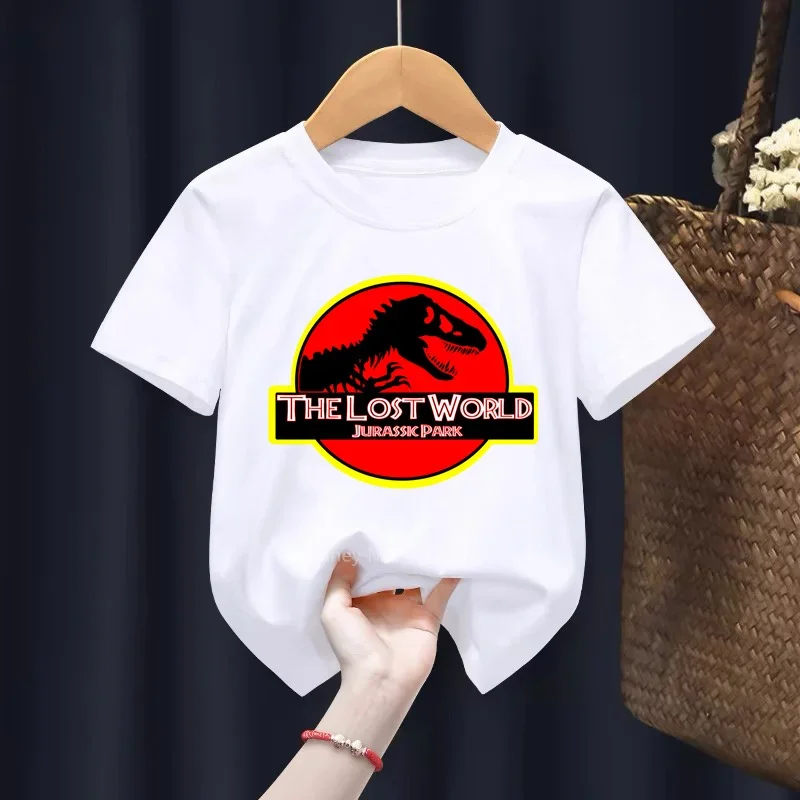 2024 Hot Movie Jurassic Park Birthday Gift 2-9th Tshirt Funny Dinosaur T-Shirts Boys Tshirts Kids Clothes Tops Name Custom