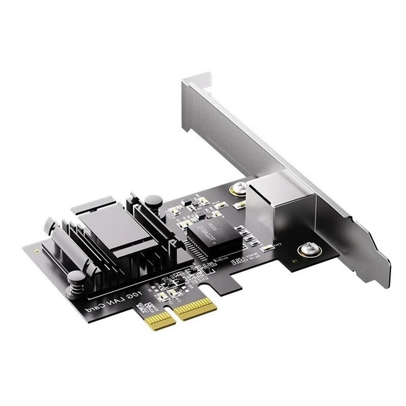Hot Selling-For Win 11 Linux Compatible 10G LAN Card Pcie 4.0 X1 Diskless Network Card PXE Network Wake-Up RT8127 AT Chip,For