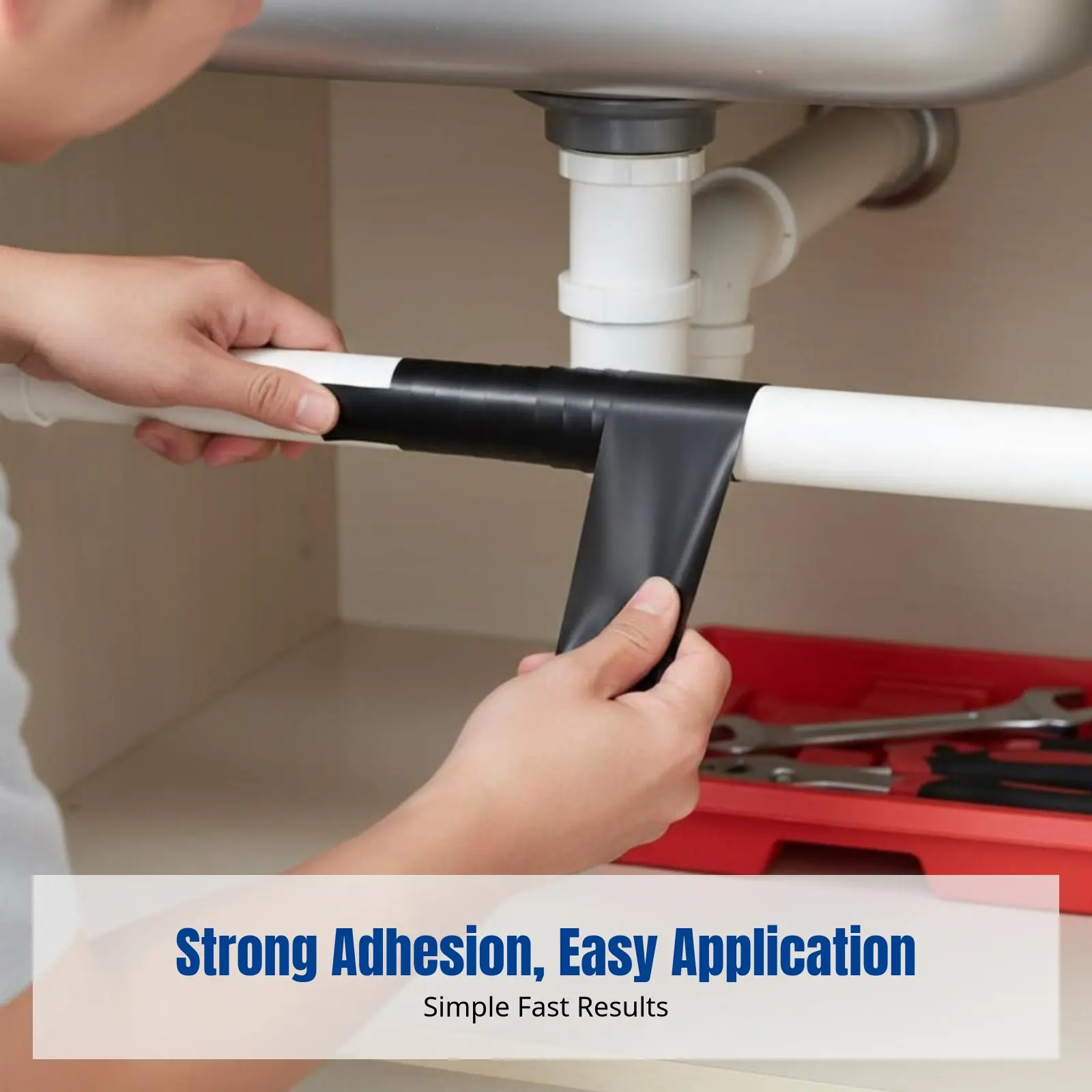 Waterproof Automatic Sealing Tape, High Viscosity Leak Repair Strip for Plumbing Applications