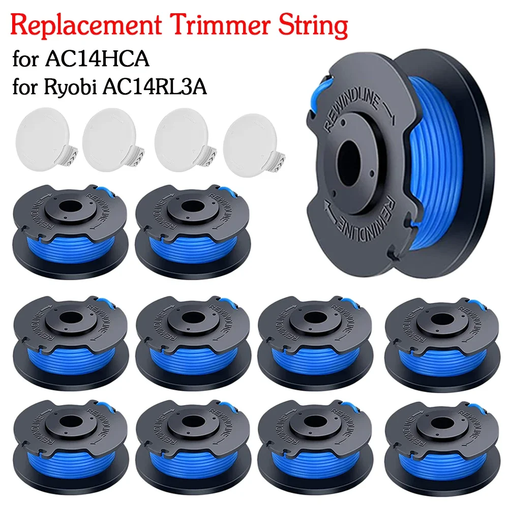 For Ryobi One+ Spool & Line For Ryobi AC14RL3A/AC14HCA For Cordless Grass Trimmer Blade Cutter Lawn Trimmer String Trimmer Spool