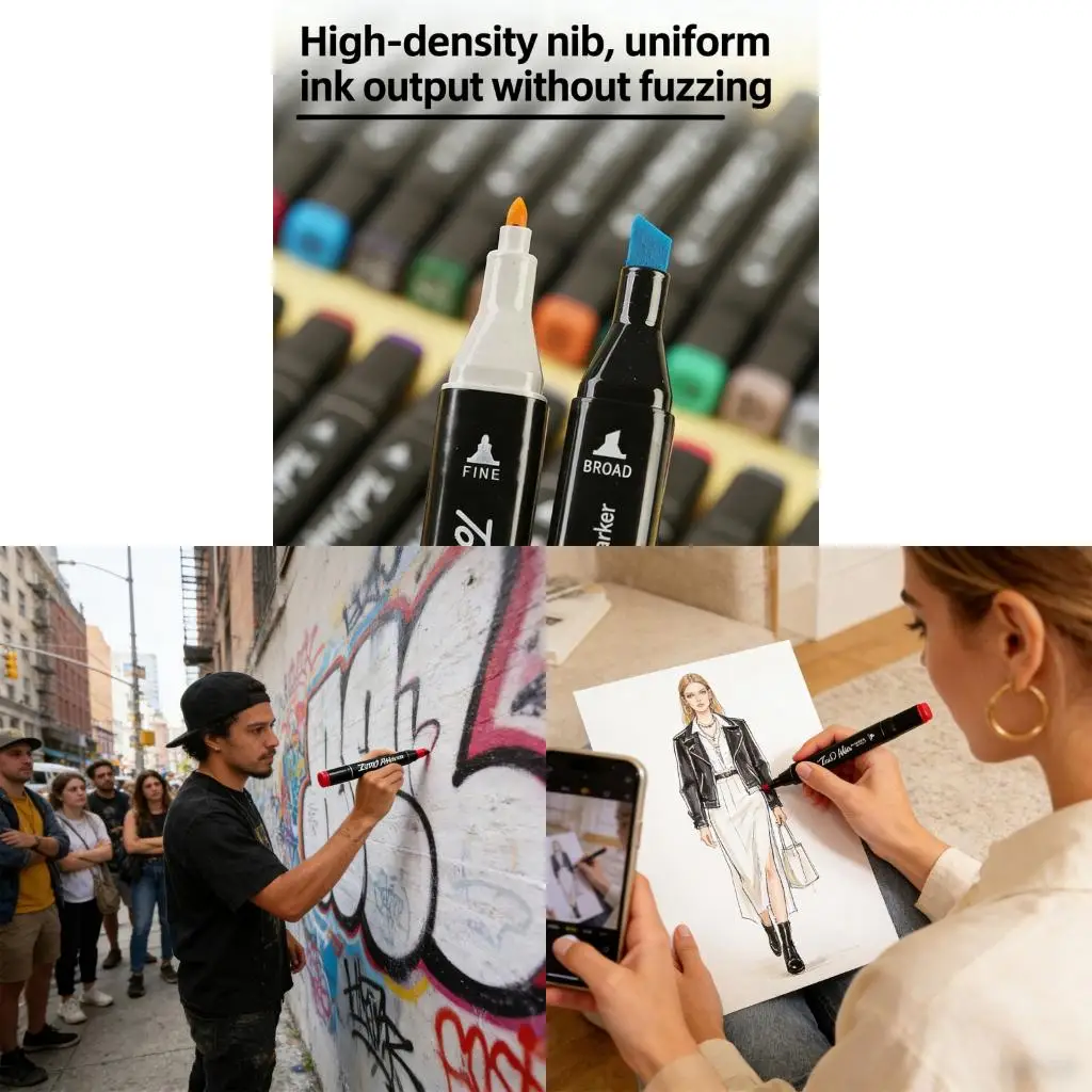Pack of 100 Professional Markers 100 Colors Includes Case