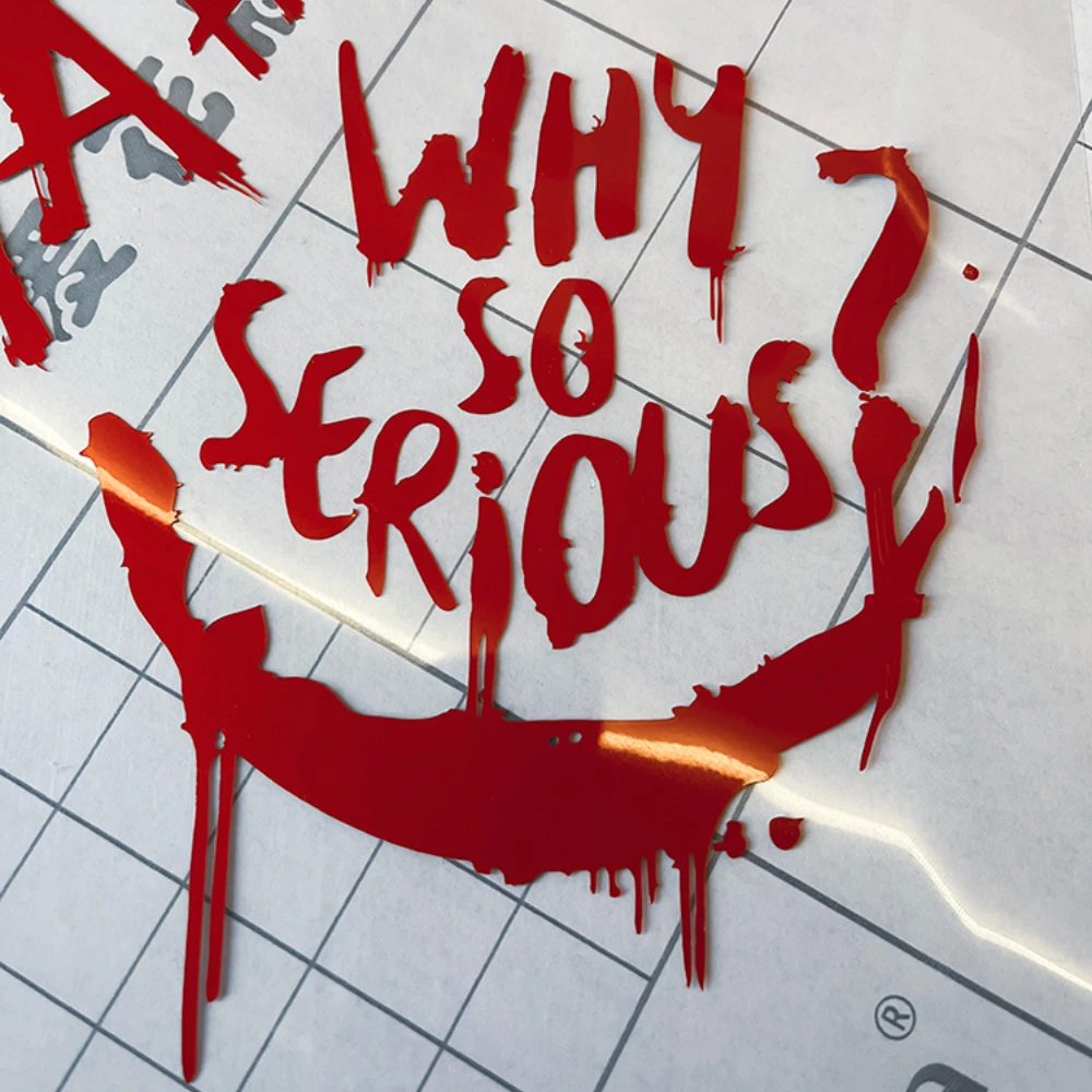 

Why So Serious Motorcycle Stickers Waterproof DIY Motorbike Side Panels Fuel Tank Fairing Scooter Vinyl Decals Cool Decoration