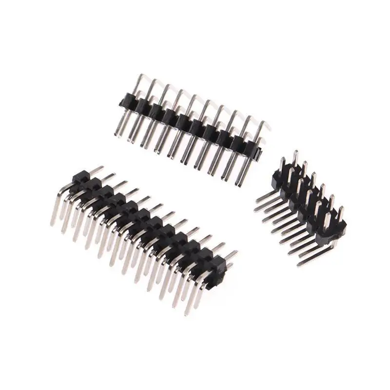 20 Stück Doppelreihiger Gebogener Stiftleistenverbinder 2,0 mm 90 Grad 2 mm 2X2p/3/4/5/6/10/20/40P – Detail 4