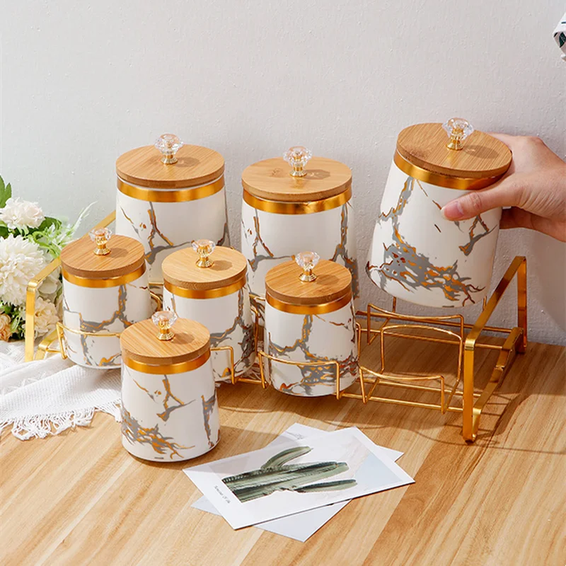 jars ceramic セット Ceramiczny pojemnik do przechowywania 7 sztuka zestaw hermetyczne