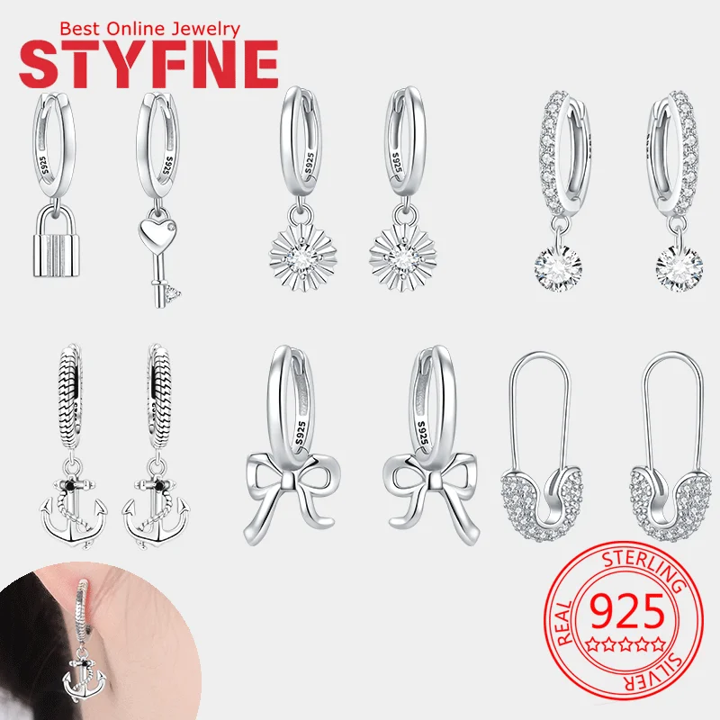 

Original Earring for Women 925 Sterling Silver Hoop Earring Jewelry Fashion Graduation Birthday Gifts for Girls Teen