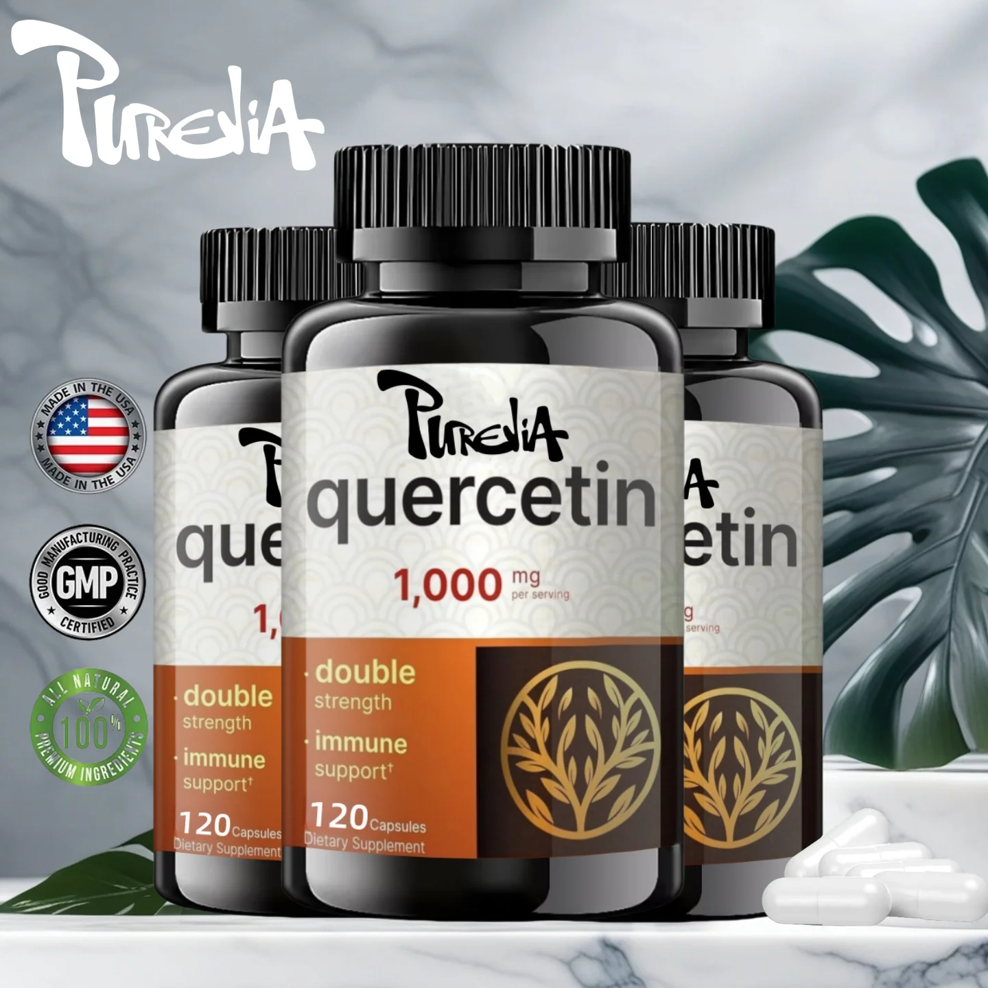 Wellness Quercetin - Supplément capsule végétarienne Quercetin 120 capsules