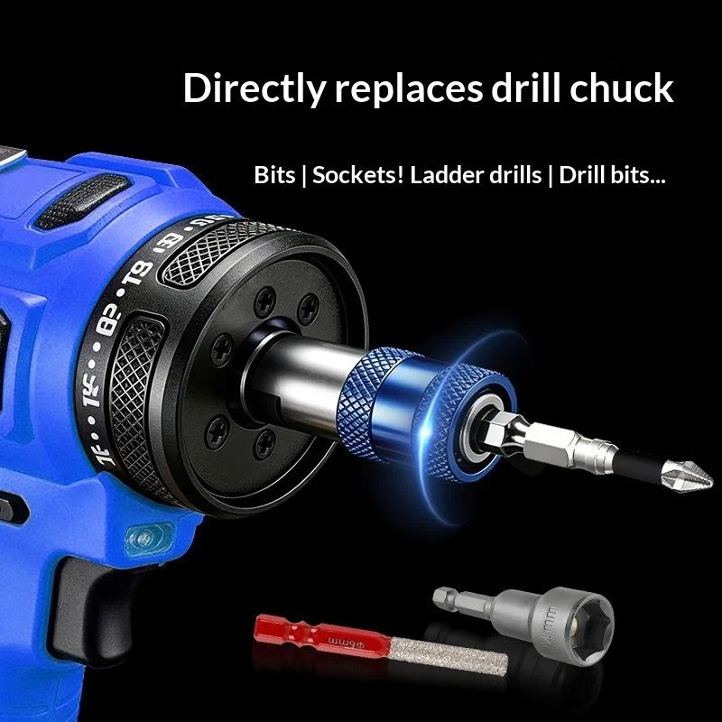 Universal Magnetic Screwdriver M10 Interface Head Bit Holder Metal Magnetizer Steel Sleeve Power Tool Posi Ring Accessory【SMQ】