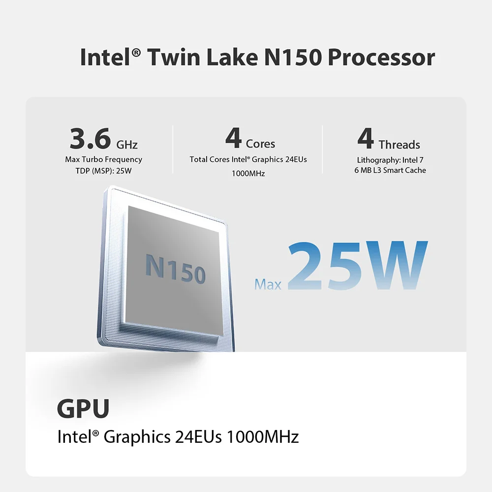 Beelink Mini S13 Intel Processor Twin Lake-N150 Mini PC 16G 500G