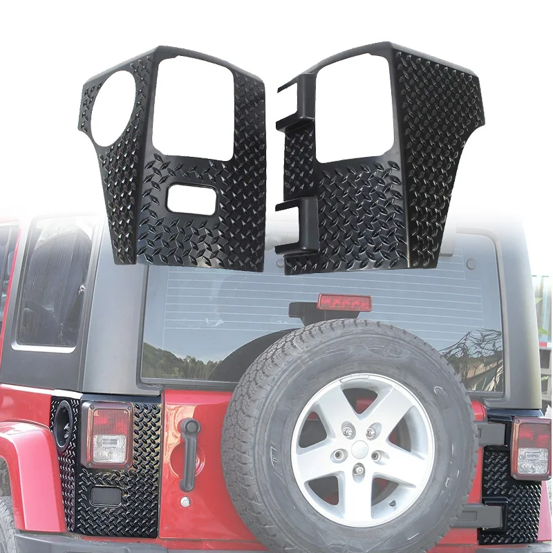 Car Body Armor Tail Light Cowl Cover ABS Stickers For Jeep Wrangler JK JKU  2007-2018 Superior Durability  Car Corner Guards