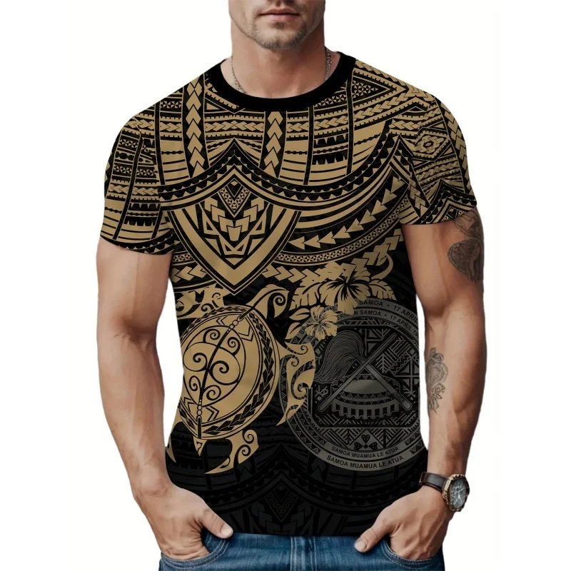 Vintage Exquisite Pattern T-Shirt For Men Cool Elephant 3D Printed Tees Casual Unisex Short Sleeve O-Neck Tops Street T Shirts