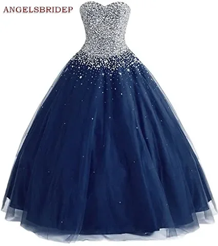 Vestido de fiesta personalizado con forma de corazón, vestidos de quinceañera para fiesta de 15, cristal hasta el suelo, dulce 16, vestidos formales de fiesta de princesa