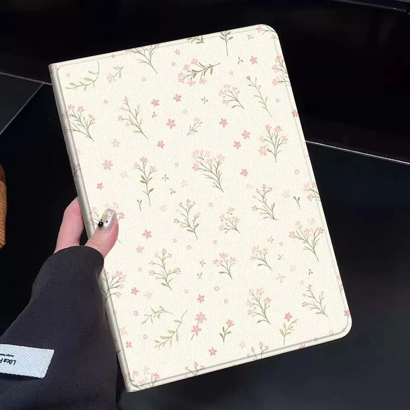 

Pink Floral Pattern Design Tablet Case For Huawei Honor MatePad MediaPad Air 5 6 7 11 V6 V7 V8 V9 X9 X8 T10 T10s C5e T5 Gift