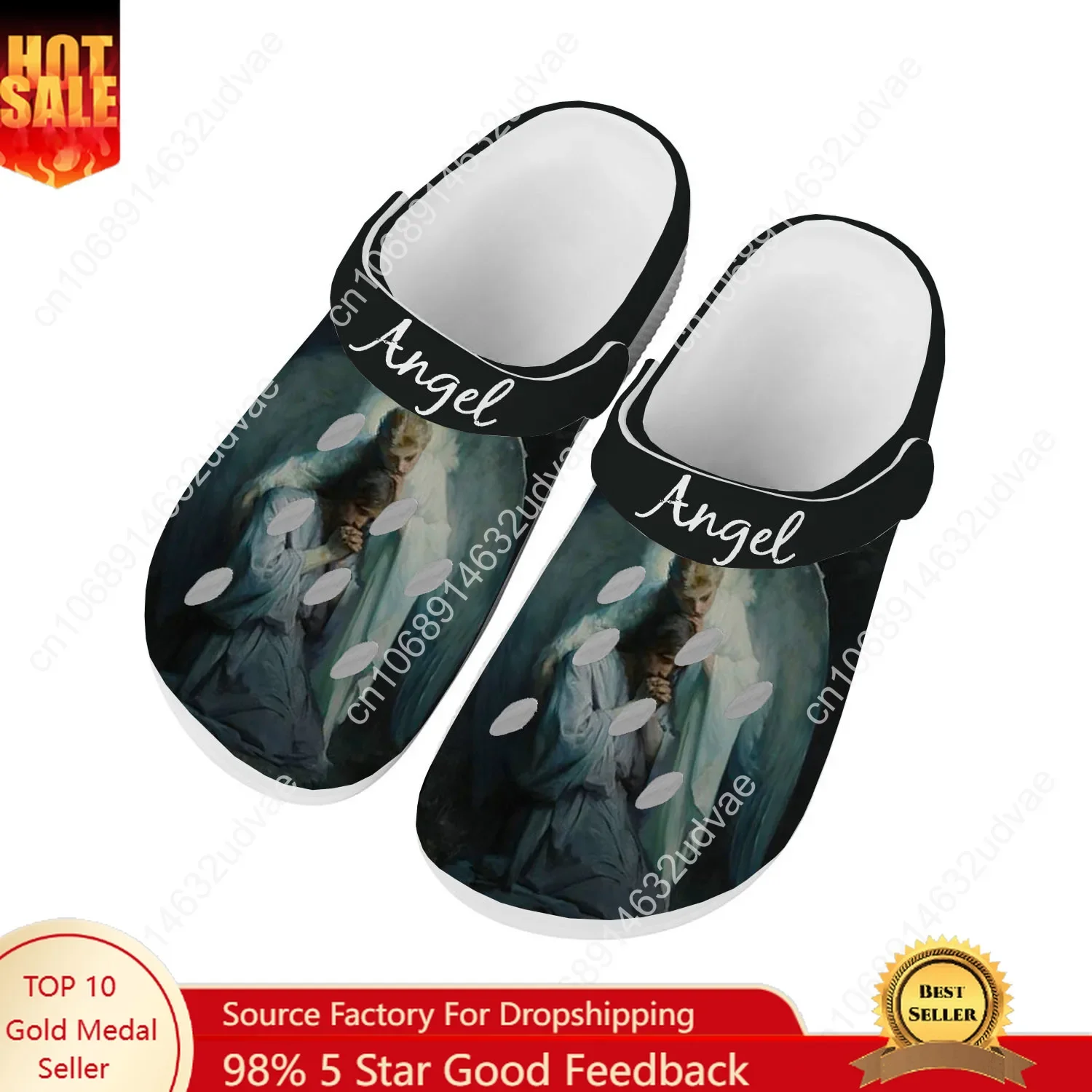 

Angel Water Shoes Mens Womens Comfortable Fashion Home Garden Clogs Customizd Sandals Beach Breathable Hole Slippers