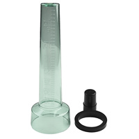 Portable Water Rain Gauge Rainwater Rainfall Guage PS Outdoor Rain Meter Transparent Graduated Rain Measuring Cup Garden Acces