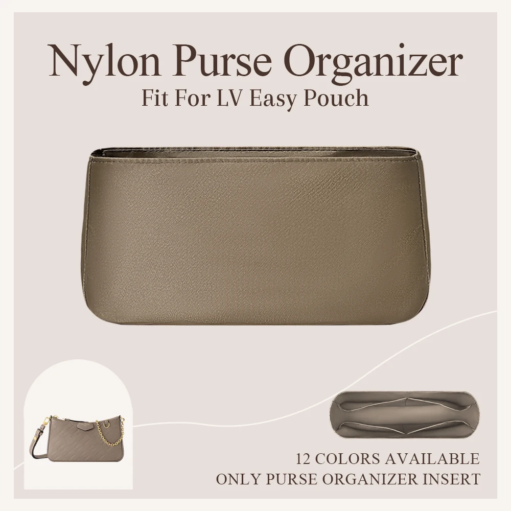 

Nylon Purse Organizer Insert Fit for LV Easy Pouch Bag Small Inner Liners Purse Storage Bag Makeup Inside Organizer Bag In Bag