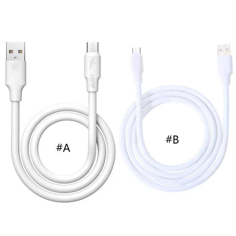 كابل USB مرن من النوع C إلى USB A 120 واط للشحن وكابل البيانات 39.37 بوصة