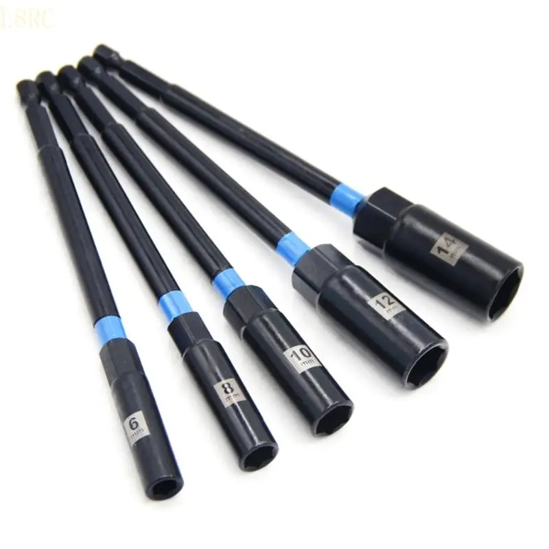

L8RC 5pcs Hexagonal Driver Drile Drill Bit Bit Bit Adapters Advension Keeptense для пневматической отвертки и электрон